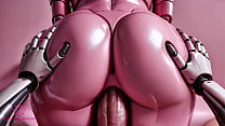 Pink Sex Robot Bouncing Her Ass On Your Cock To Cum Inside   [Close Up / POV / AI]