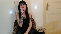 Beth Kinky   Sexy Goth Domina Smoking Pt2 HD