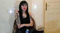 Beth Kinky   Sexy Goth Domina Smoking Pt2 HD