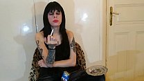 Beth Kinky   Sexy Goth Domina Smoking Pt2 HD