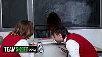 Teacher's Pet Pixie Smalls Gets Fucked By The Class Bullies