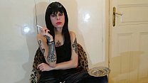 Beth Kinky   Sexy Goth Domina Smoking Pt1 HD