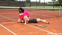 Extreme BBW Pays Facesitting Her Tennis Teacher