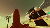 Black Bull Fucking Femboy Bunny In Roblox. (spanish Sub)