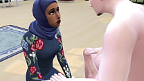 Arab Queen With Hijab Fucked Hard By White Cock