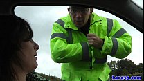 Caught Masturbating Mature Fucks Patrol Cop