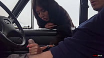 Public Handjob In Car Furcoat Outdoor Parking Lot Huge Facial