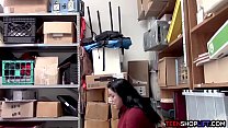 Thick Latina Teen Shoplifter Gets Caught By Security